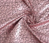 Jacquard geométrico lamé rosa