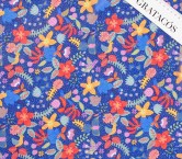 Georgette estampado multicolor