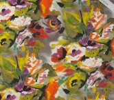 Georgette estampado flor multicolor