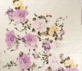 Lilac white flower print e0170 170cm
