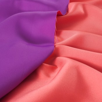 Violet coral mir? double face twill mikado