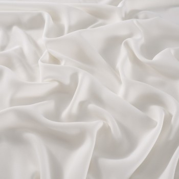White monaco matte twill fabric