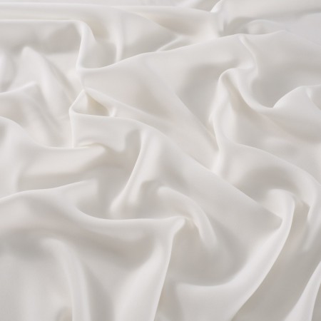 White monaco matte twill fabric