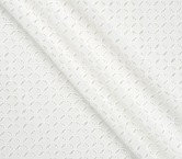 AlgodÓn bordado geomÉtrico blanco
