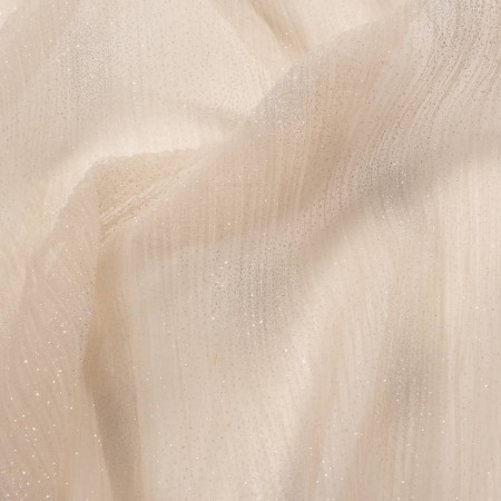 Skin pleated glitter tulle