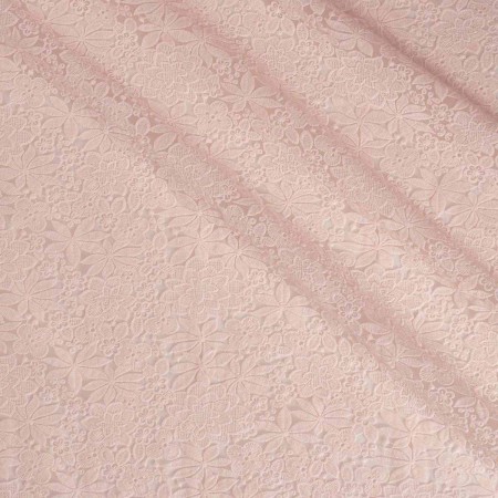 Organza bordada rosa