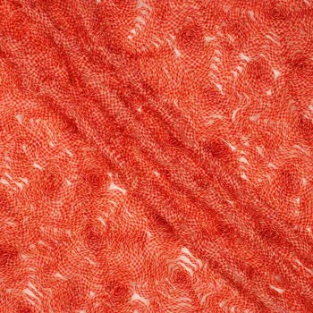 Cintas organza vichy rojo