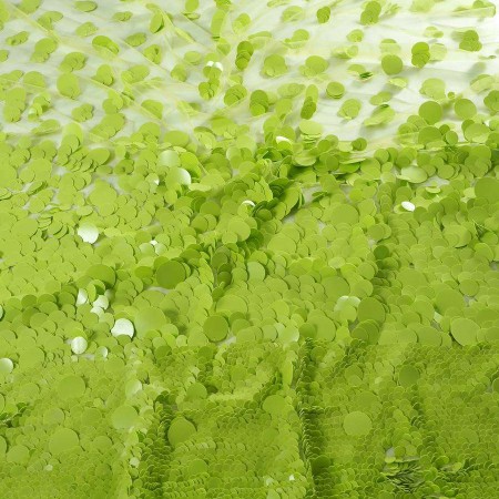 Lentejuela doble capa verde