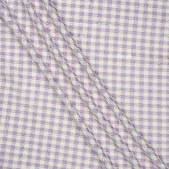 Lentejuelas micro vichy stretch lila