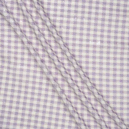 Lilac micro vichy sequins stretch