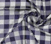 Lentejuelas macro vichy stretch navy