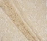 Guipur floral textura beige