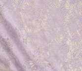 Beige floral guipure textured