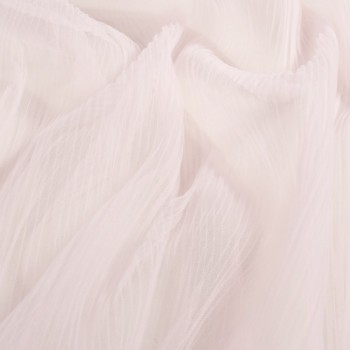 Tul plisado rosa pastel