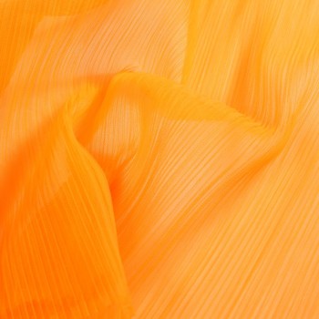 Tul plisado naranja