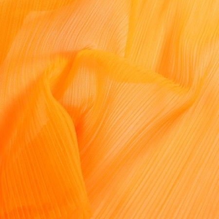 Pleated tulle orange