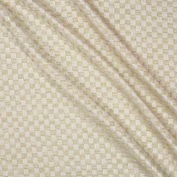 Anise lurex checks jacquard