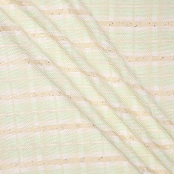 Ligth green sequins tweed