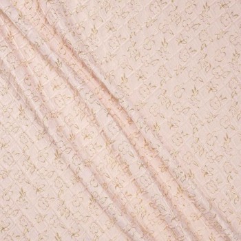 Jacquard relieve rombos rosa