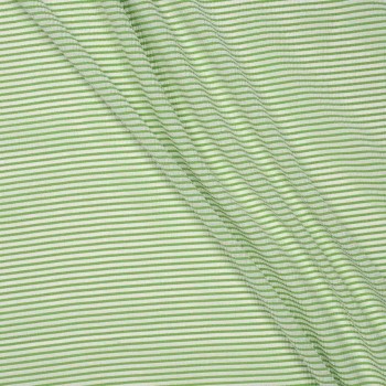 Green rayas seersucker