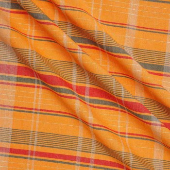 Rayas rÚsticas y perfil lamÉ naranja