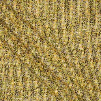 Tweed con lamé amarillo