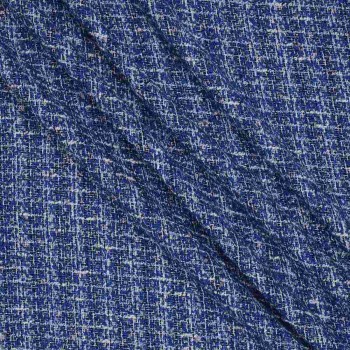 Tweed con lamÉ azul