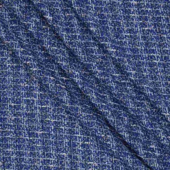 Blue tweed lamé