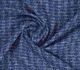 Blue tweed lamé