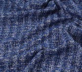 Blue tweed lamé