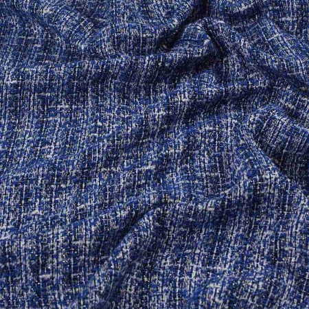 Blue tweed lamé
