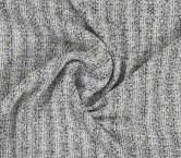 Tweed con lamé blanco negro