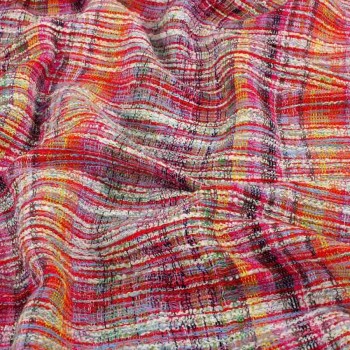 Multicolor coral fuxia tweed