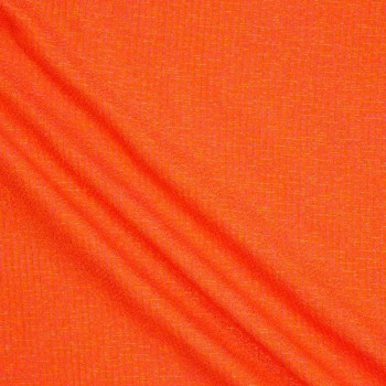 Tweed ligeramente brillante  naranja rosa