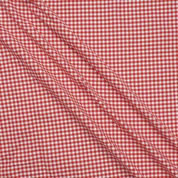 Red vichy checks