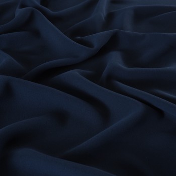Navy frida polyester cr?pe