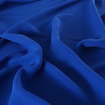 Blue frida polyester crÊpe