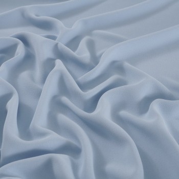 Sky blue frida polyester crêpe