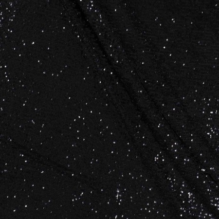 Black micro sequins stretch