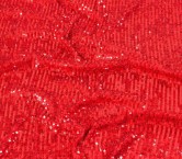 Red micro sequins stretch