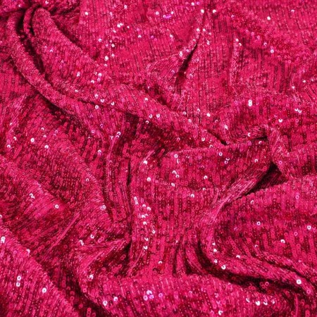 Pink micro sequins stretch