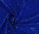 Blue water micro sequins stretch