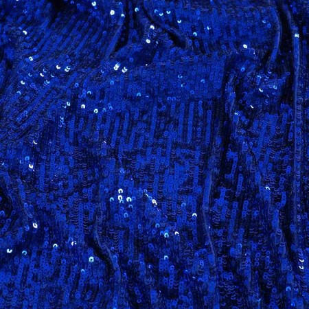 Bleu klein micro sequins stretch