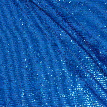 Blue water micro sequins stretch