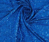 Blue water micro sequins stretch