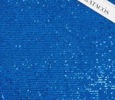 Blue water micro sequins stretch