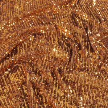 Copper micro sequins stretch