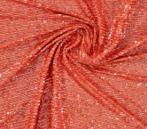 Coral micro sequins stretch