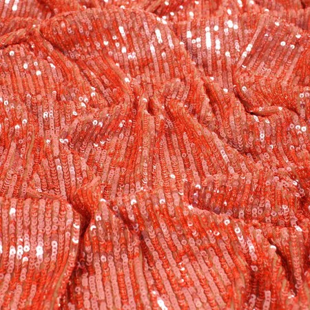 Coral micro sequins stretch