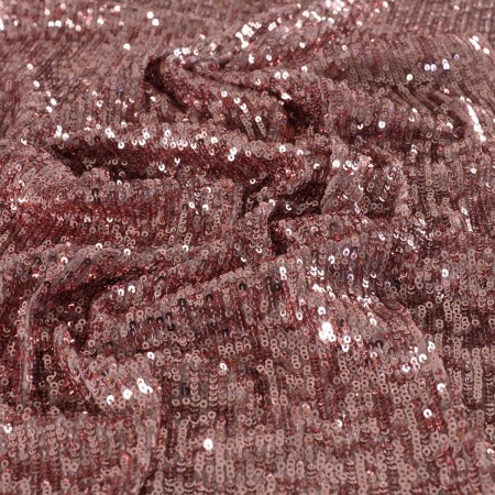 Old pink micro sequins stretch